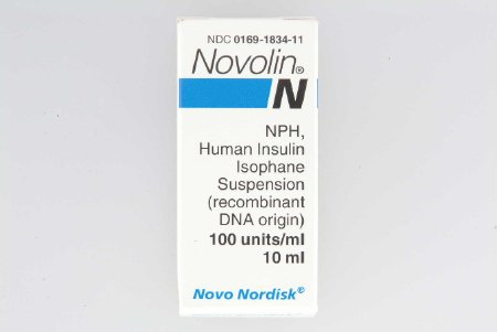 Novolin® N NPH, Human Insulin Isophane 100 U / mL Subcutaneous Injection Vial 10 mL by Novo Nordisk Pharmaceutical  ID 00169-1834-11